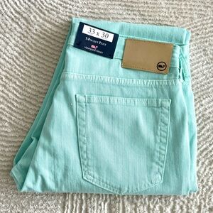Vineyard Vines Garment Dyed 5-Pocket Golf Pants Men 33 x 30 Caicos Blue